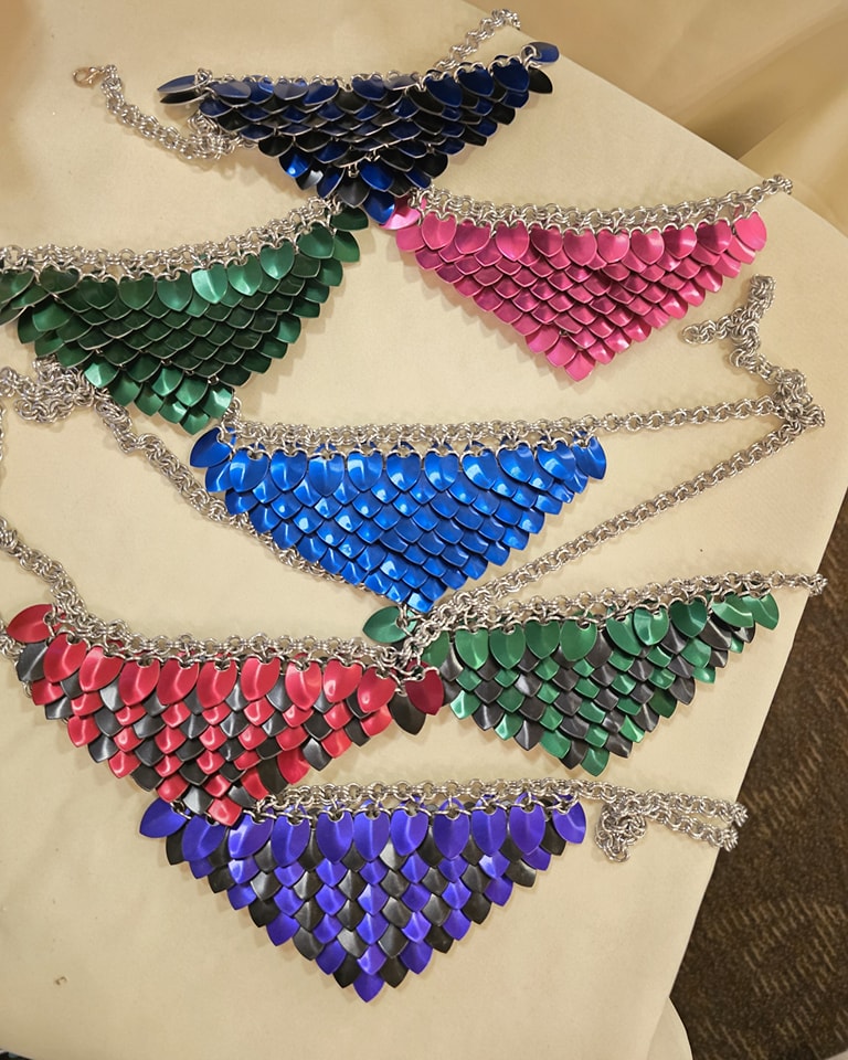 Scale Bib Necklace