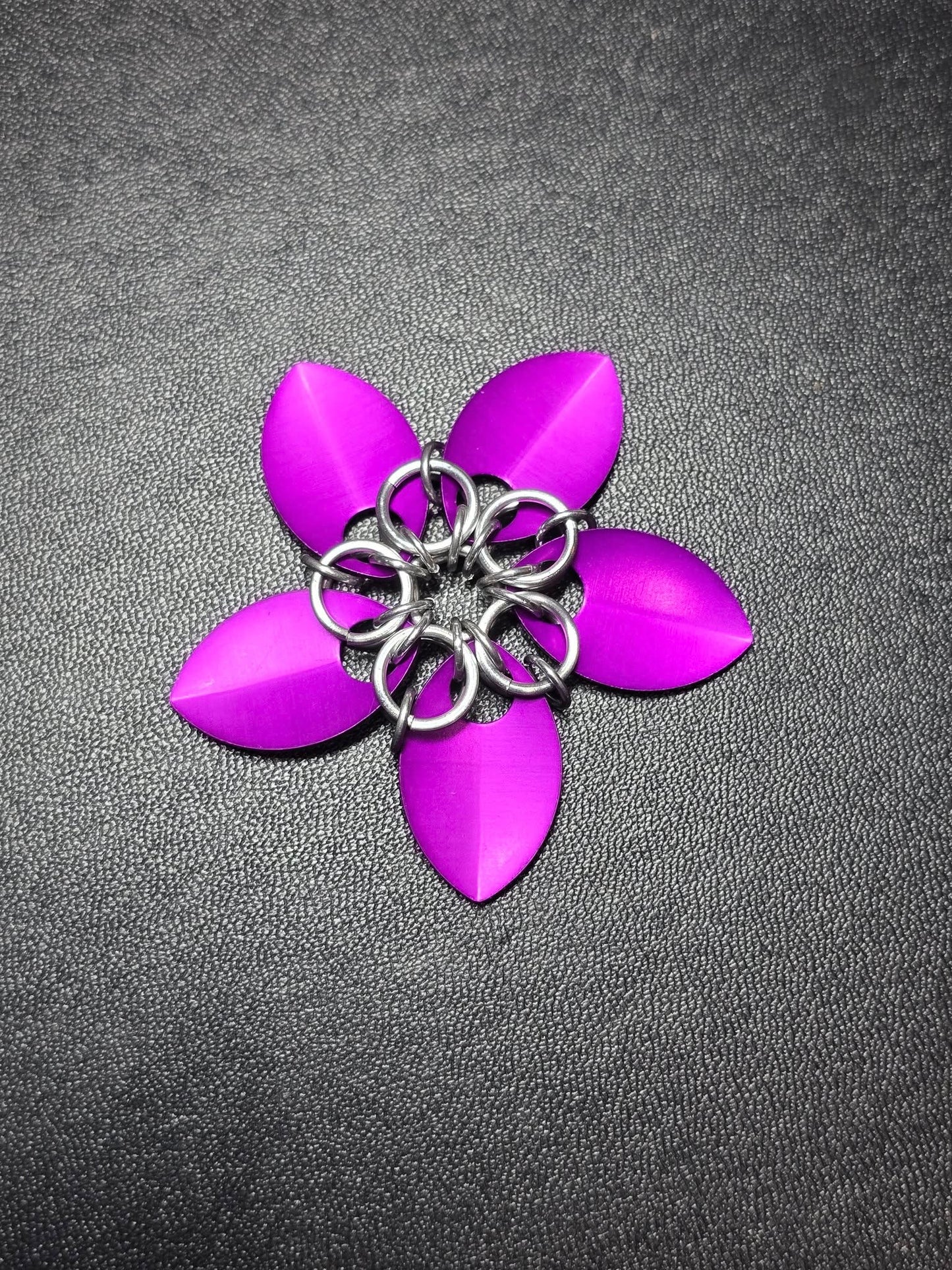 Scale Flower Hair Clips