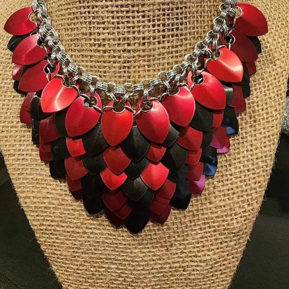 Scale Bib Necklace