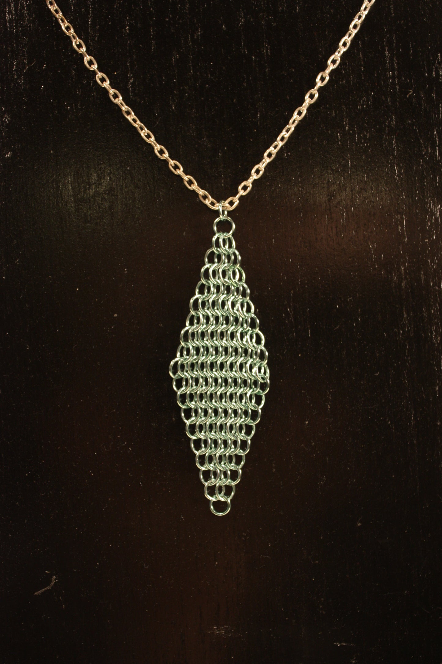 Diamond Polygon Chainmaille Pendant, Chainmail Diamond, European Diamond