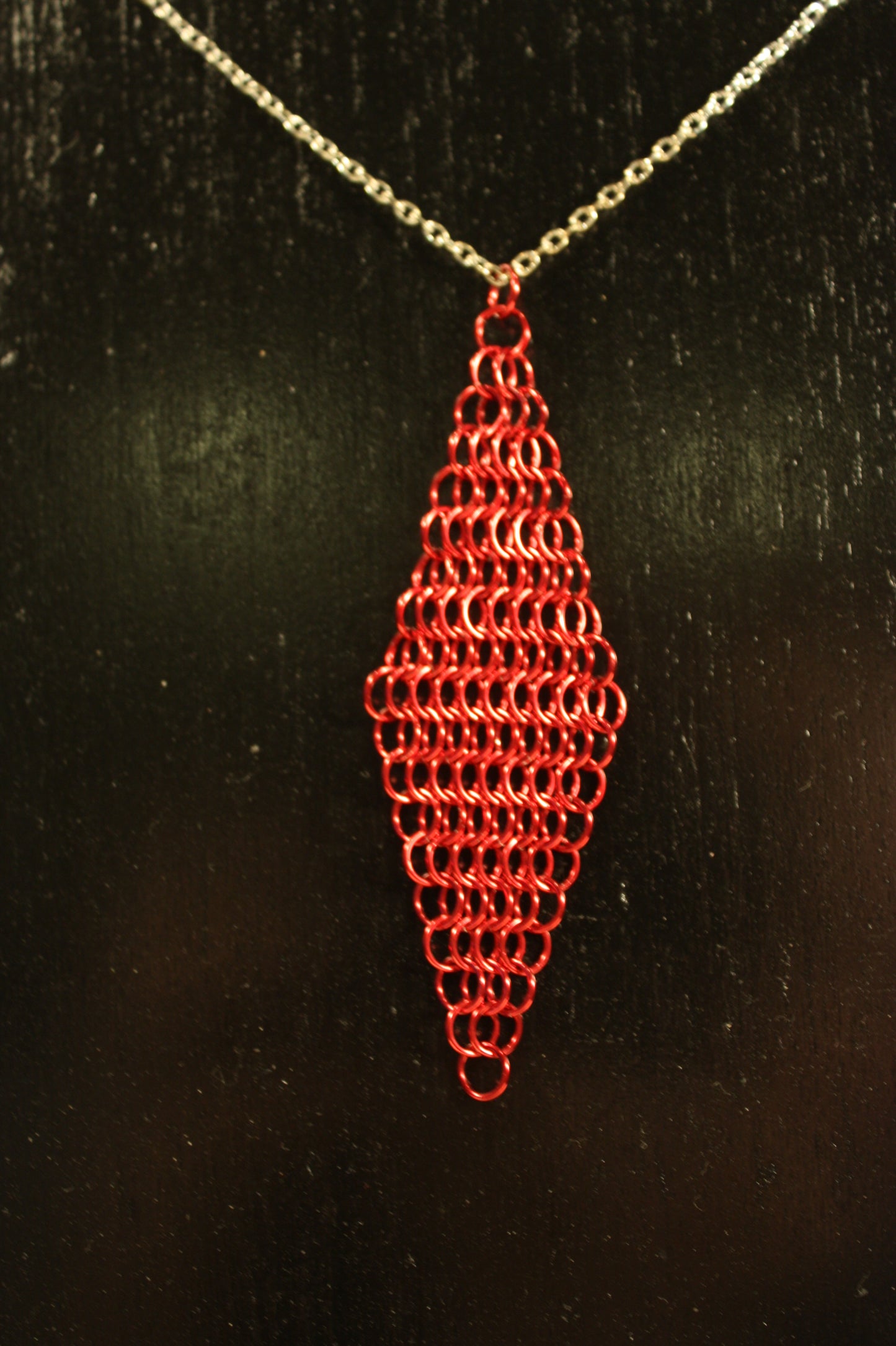 Diamond Polygon Chainmaille Pendant, Chainmail Diamond, European Diamond