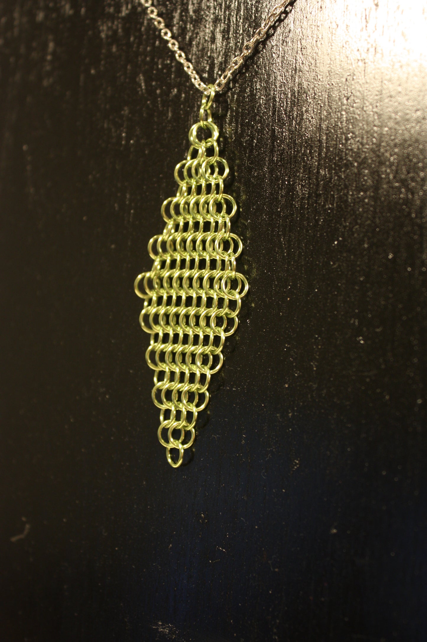 Diamond Polygon Chainmaille Pendant, Chainmail Diamond, European Diamond