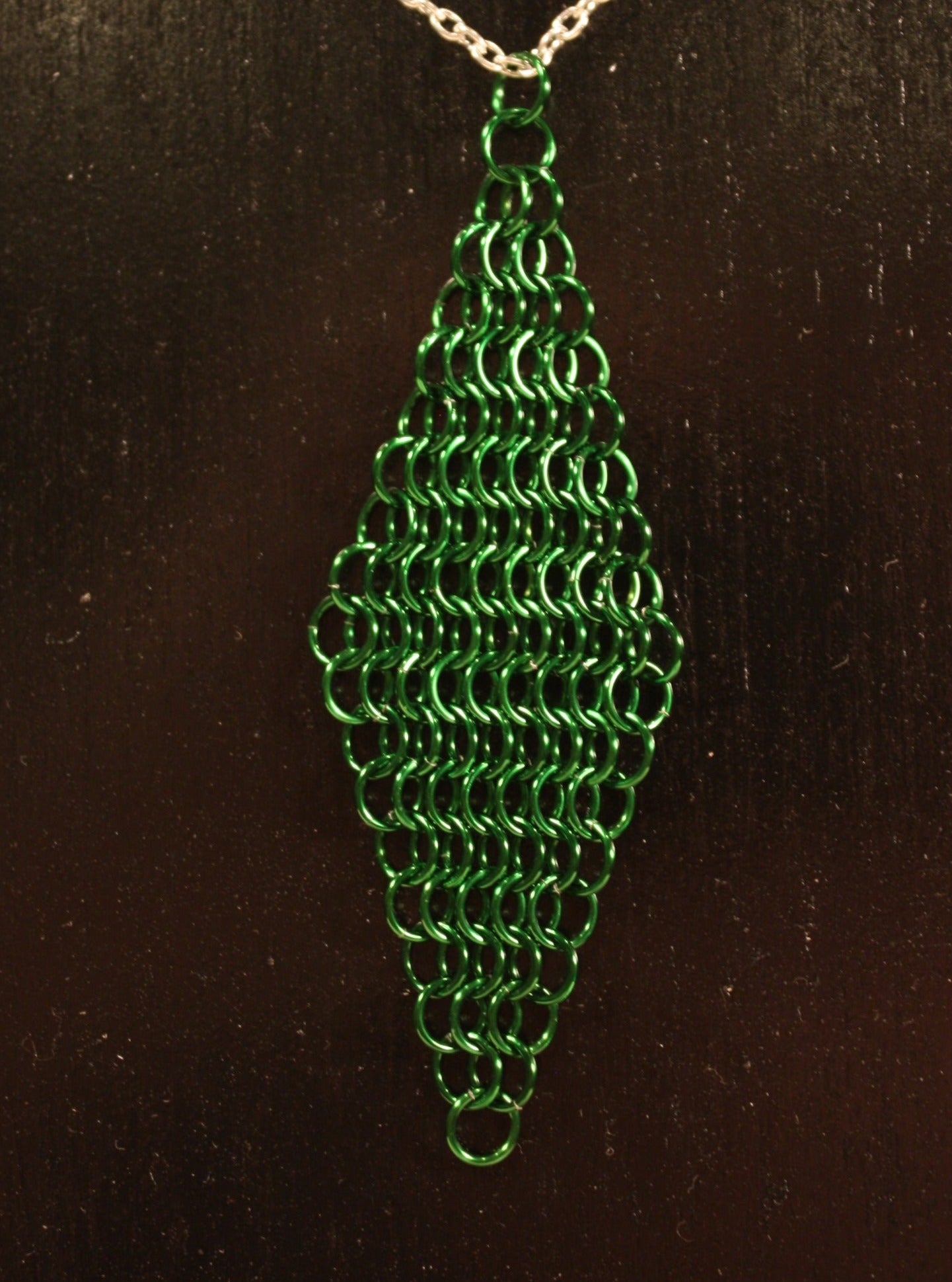 Diamond Polygon Chainmaille Pendant, Chainmail Diamond, European Diamond