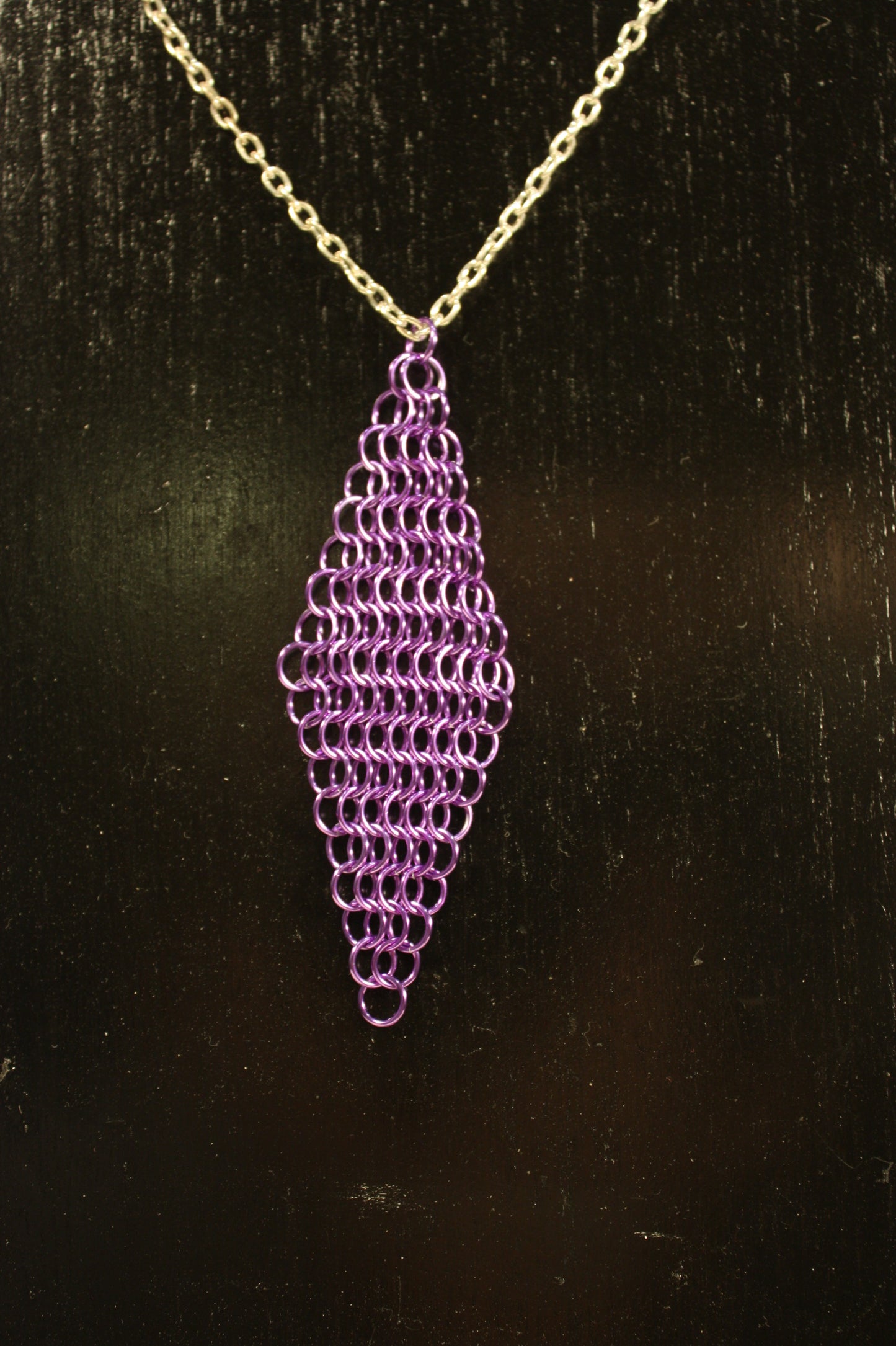 Diamond Polygon Chainmaille Pendant, Chainmail Diamond, European Diamond