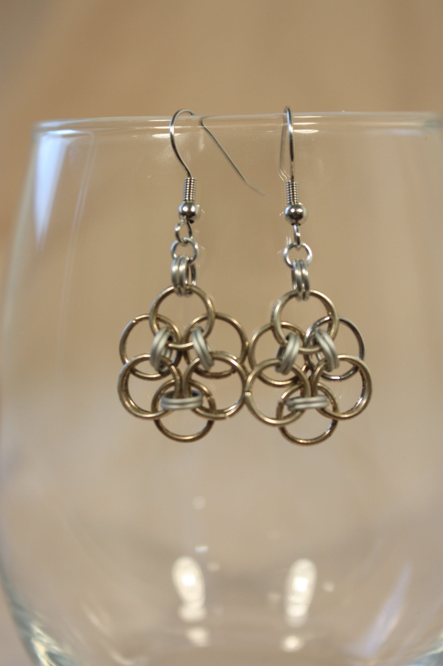 Wreath Dangle Chainmaille Earrings