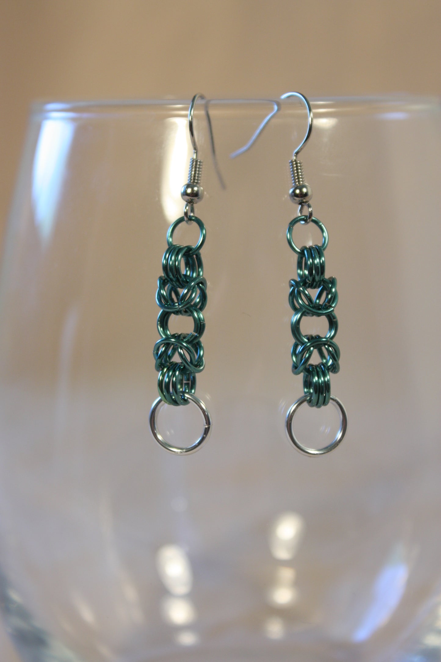 Byzantine Drops Chainmaille Earrings