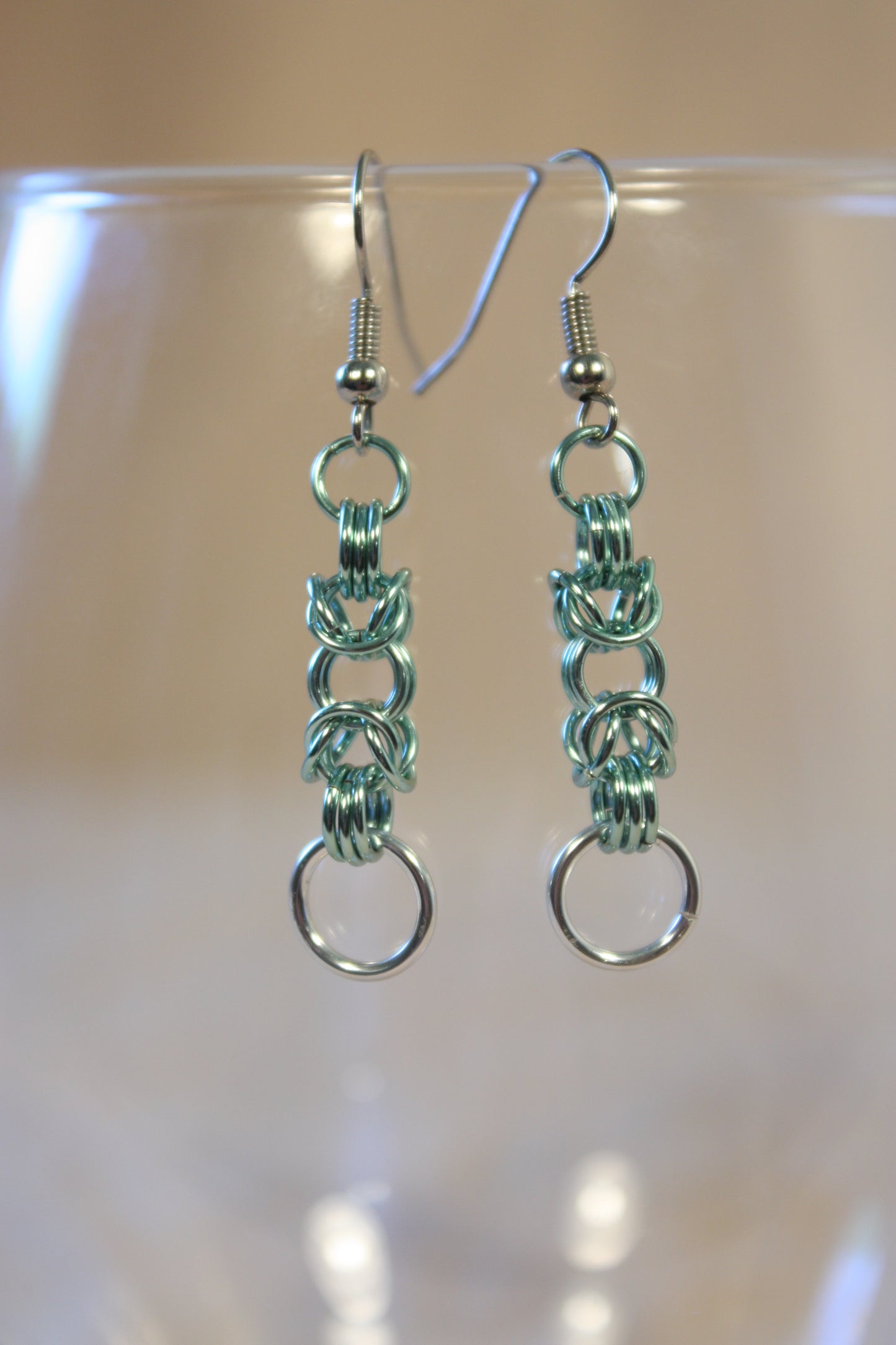 Byzantine Drops Chainmaille Earrings