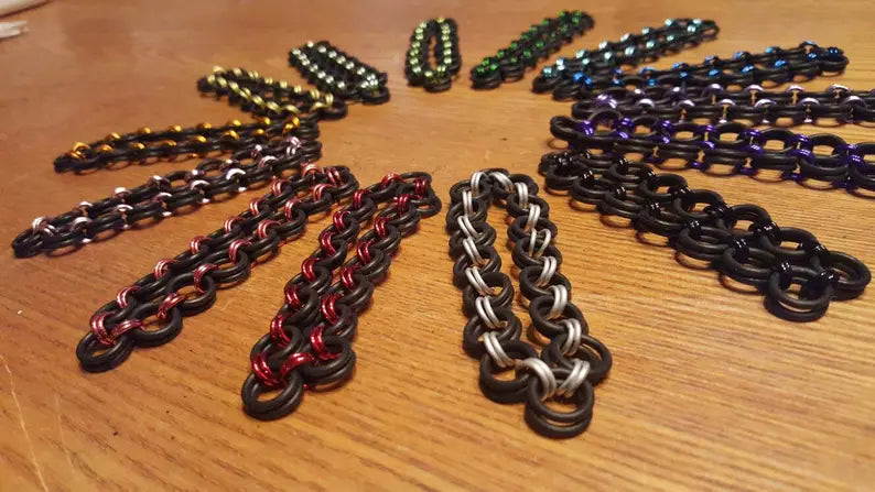 Stretch Chainmaille Bracelet, Chain Link Bracelet, Chainmail Bracelet Stackable Bracelet