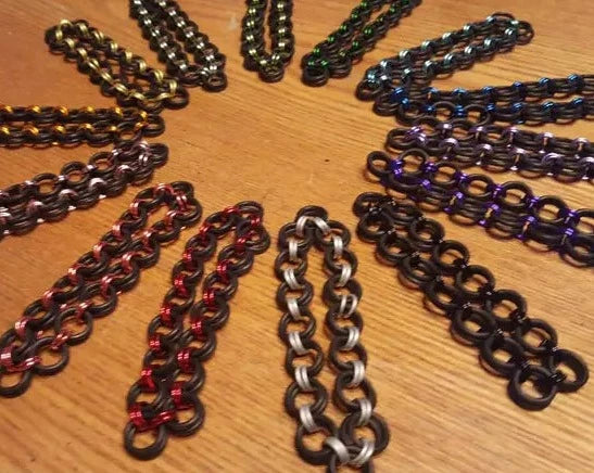 Stretch Chainmaille Bracelet, Chain Link Bracelet, Chainmail Bracelet Stackable Bracelet
