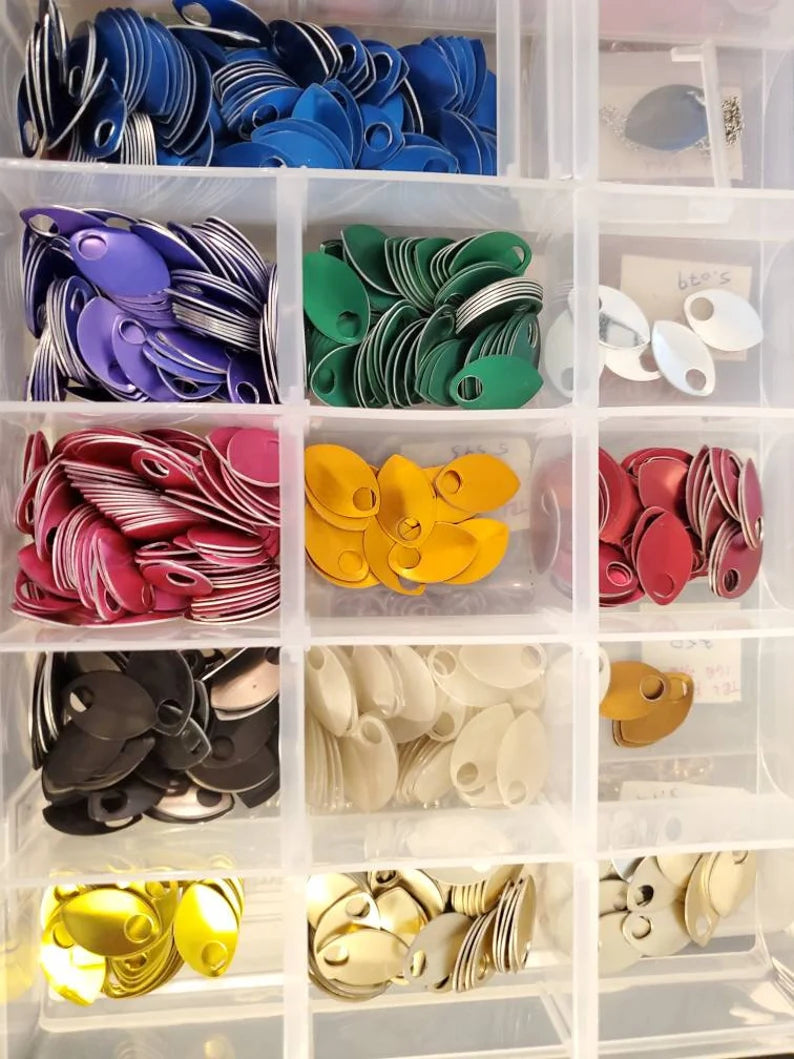 Scale Flower Hair Clips