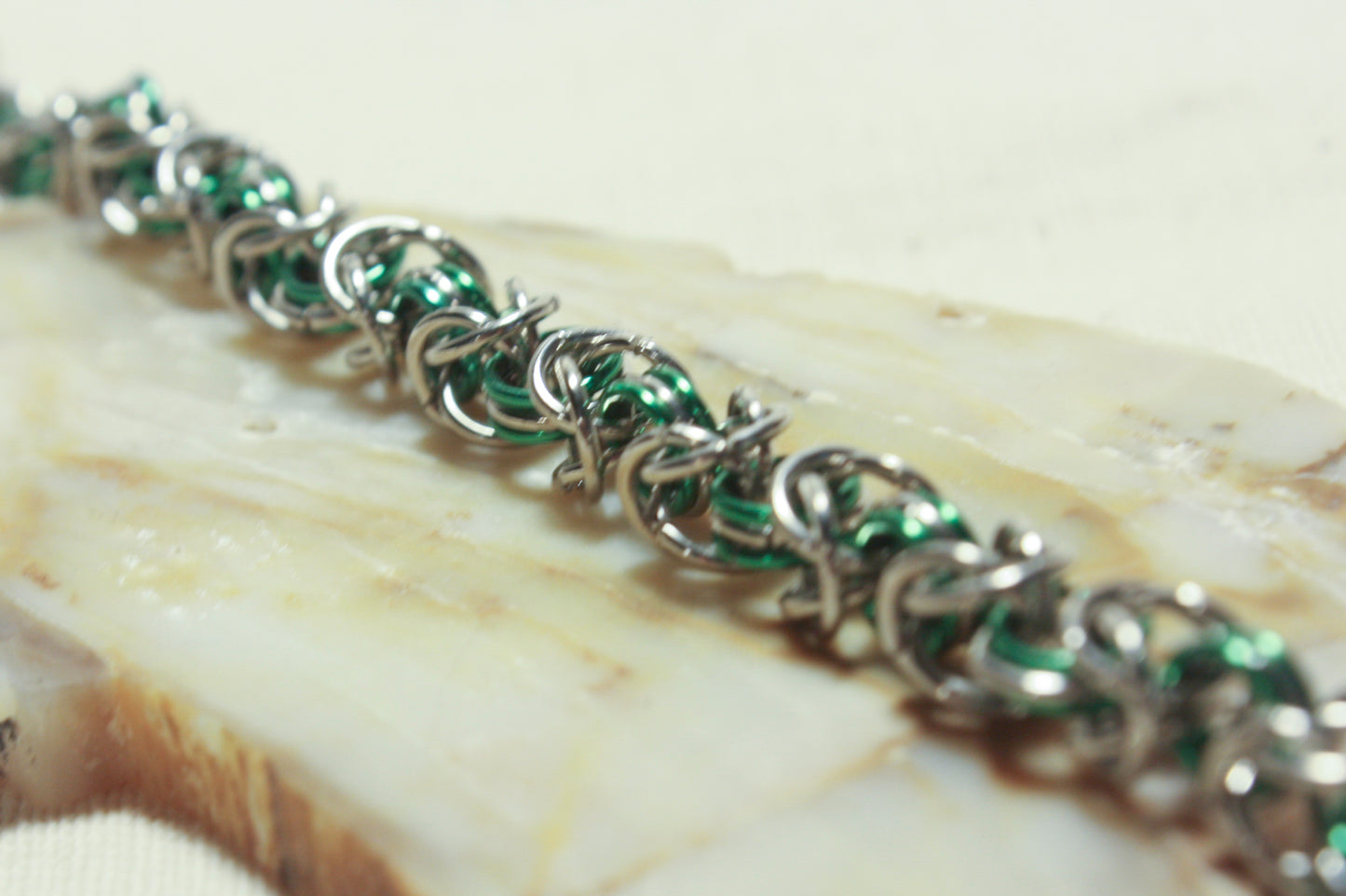 Byzantinue Chain Bracelet, Chainmaille Bracelet