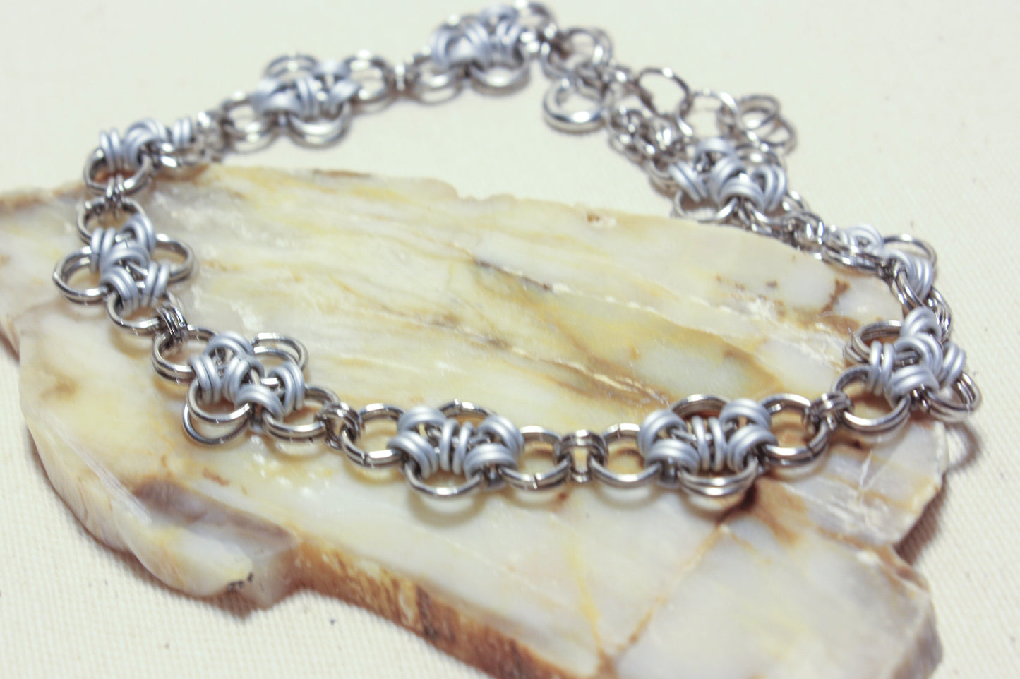 Japanese Diamond Chainmaille Bracelet