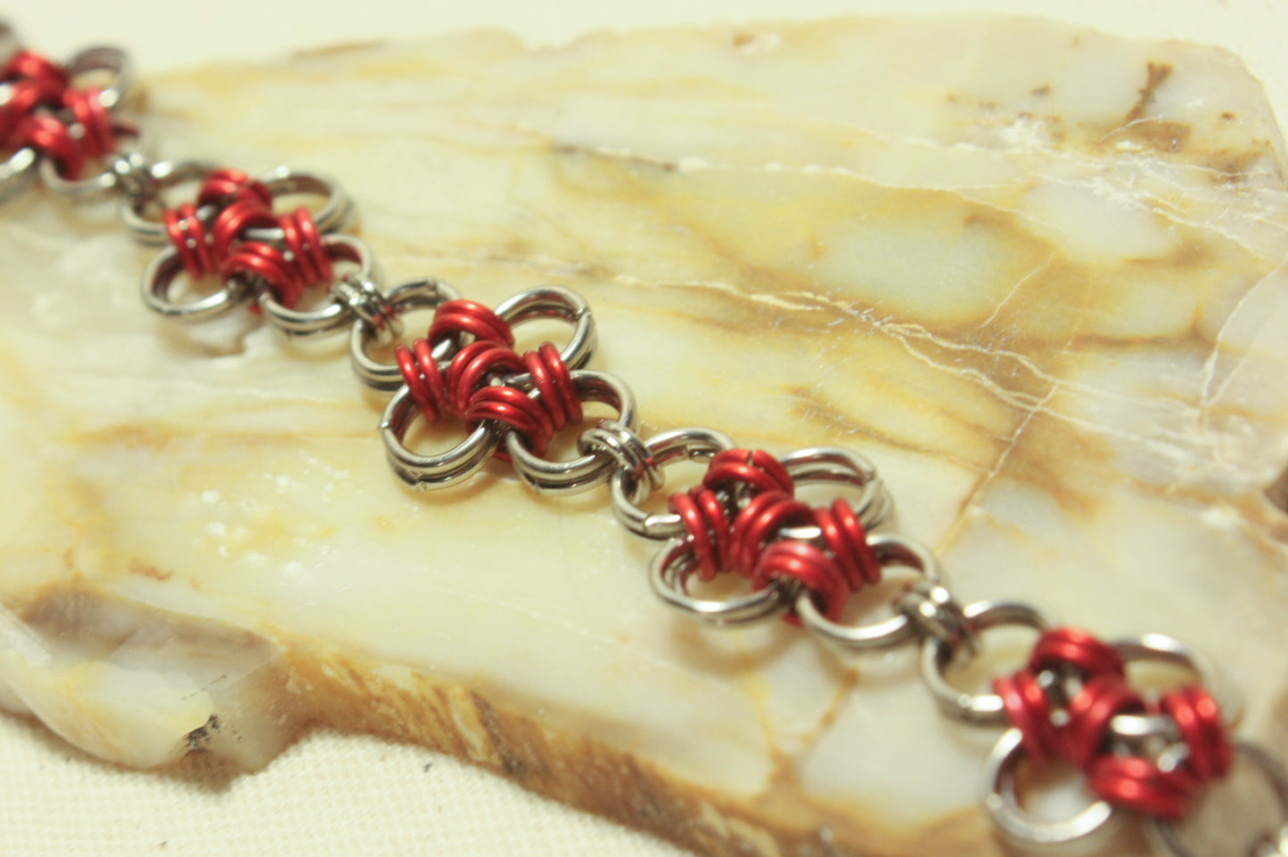 Japanese Diamond Chainmaille Bracelet