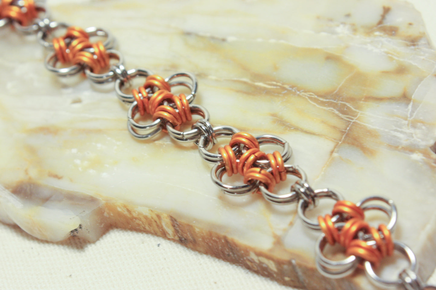 Japanese Diamond Chainmaille Bracelet