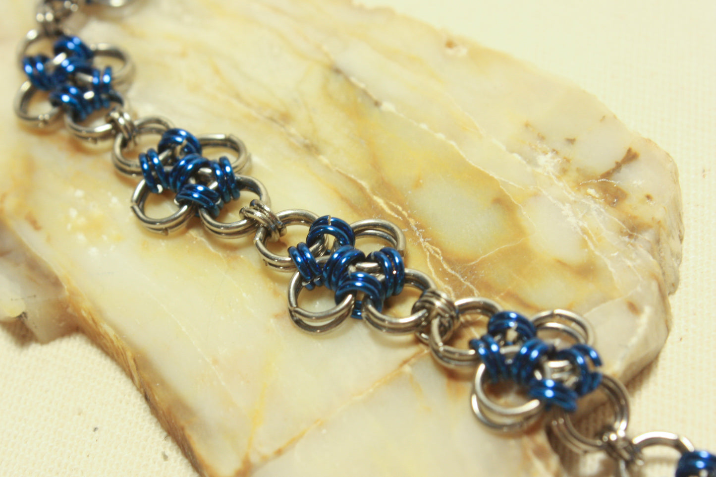 Japanese Diamond Chainmaille Bracelet