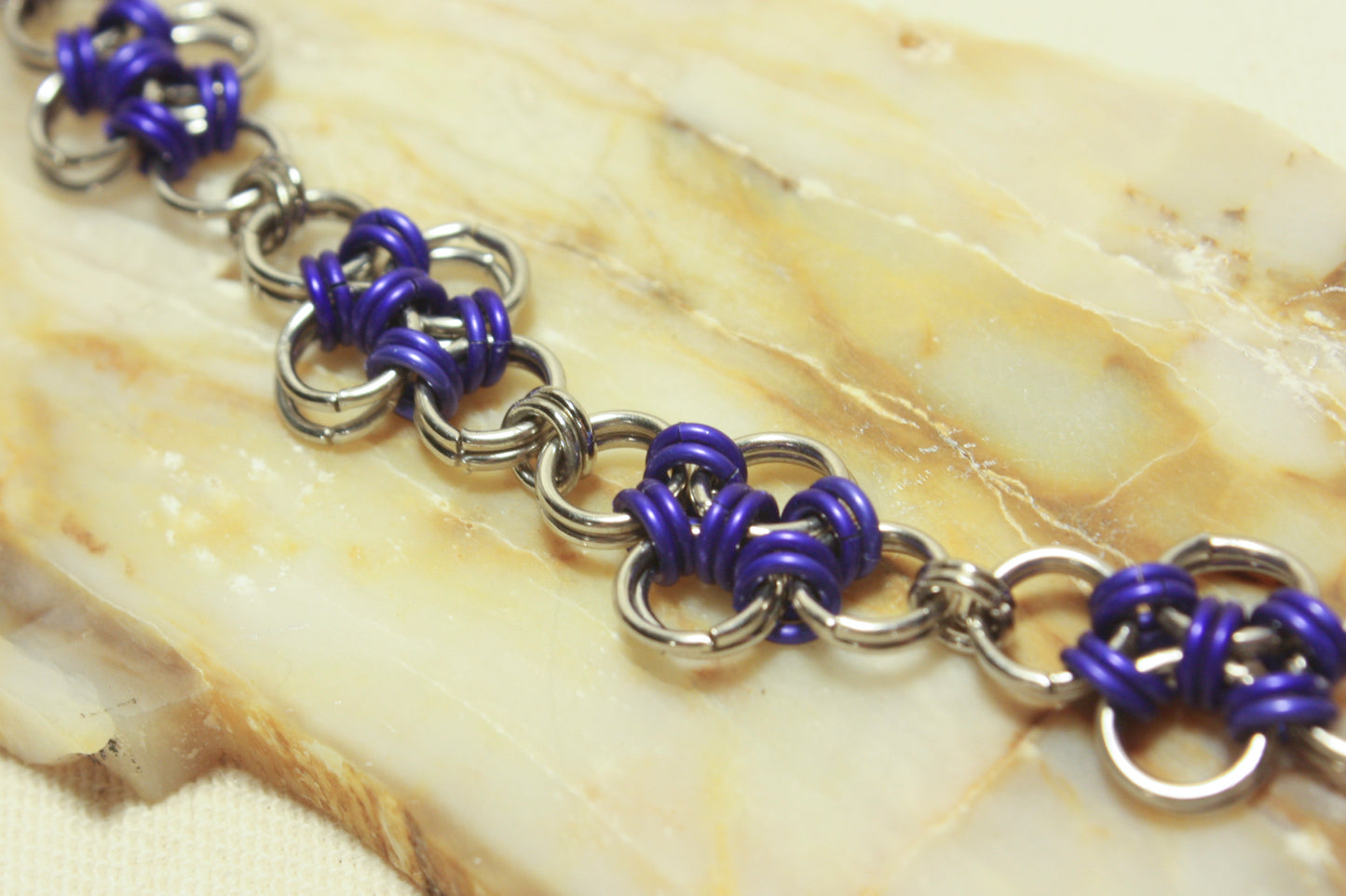 Japanese Diamond Chainmaille Bracelet