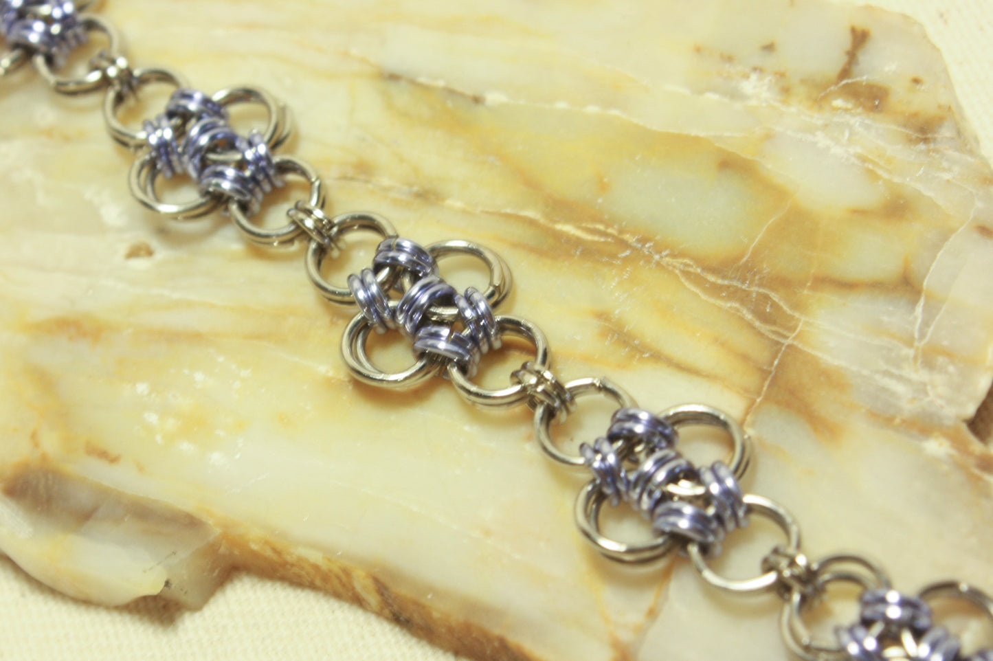 Japanese Diamond Chainmaille Bracelet