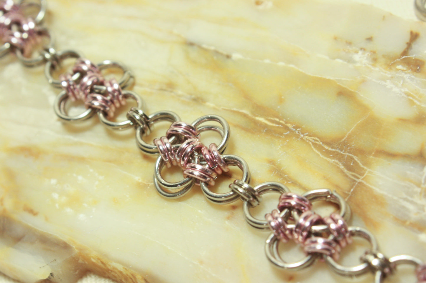 Japanese Diamond Chainmaille Bracelet