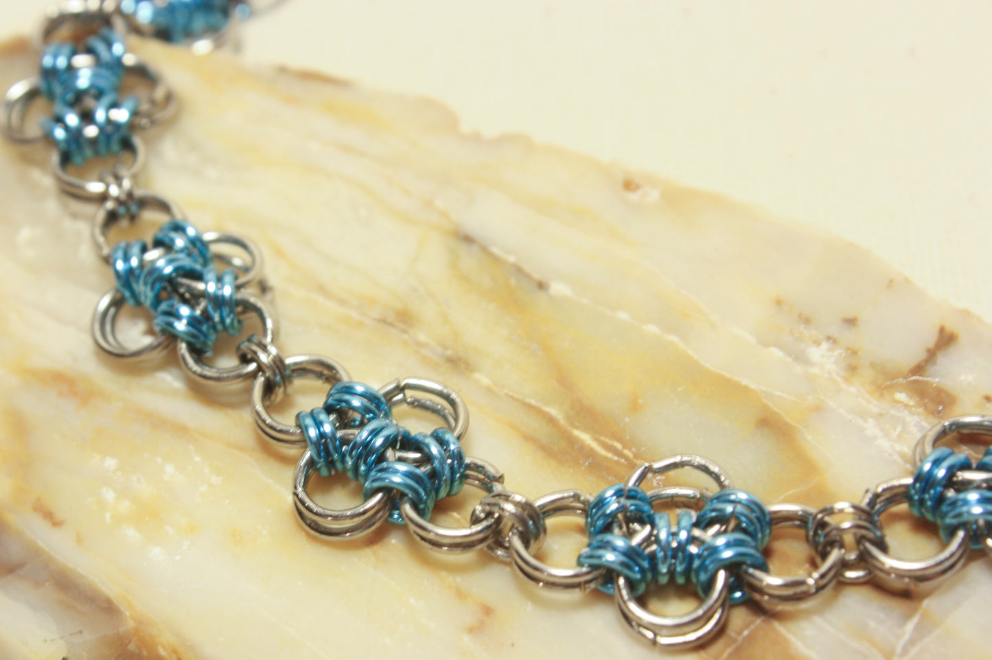 Japanese Diamond Chainmaille Bracelet