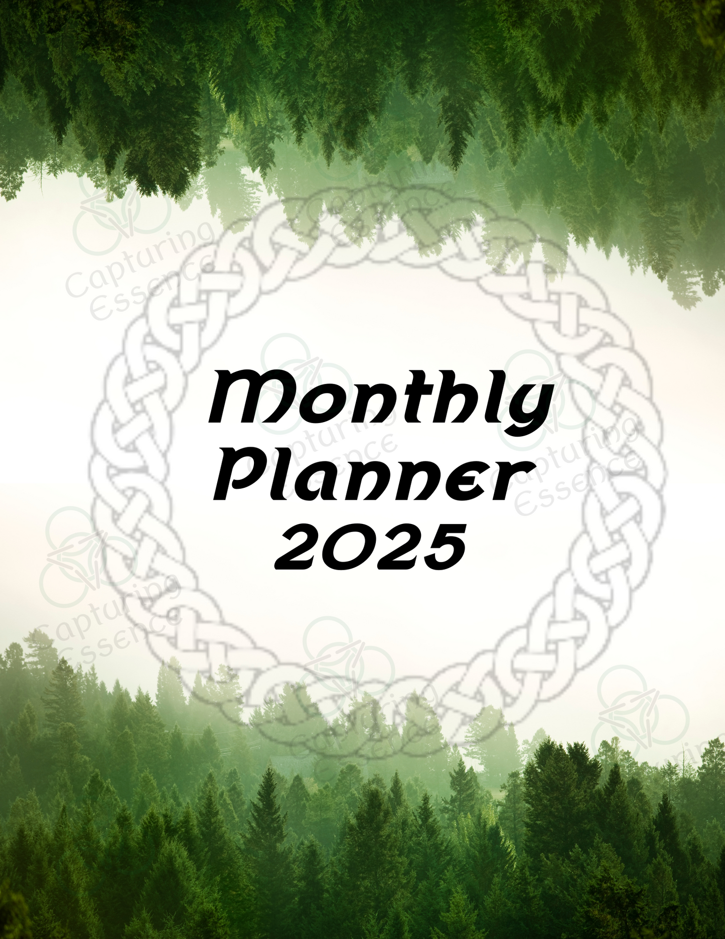 Monthly Calendar, 2025 Dated Monthly Calendar, Celtic Themed