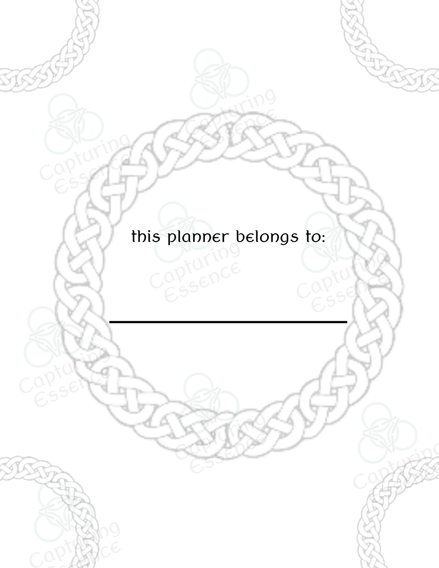 Monthly Calendar, 2025 Dated Monthly Calendar, Celtic Themed