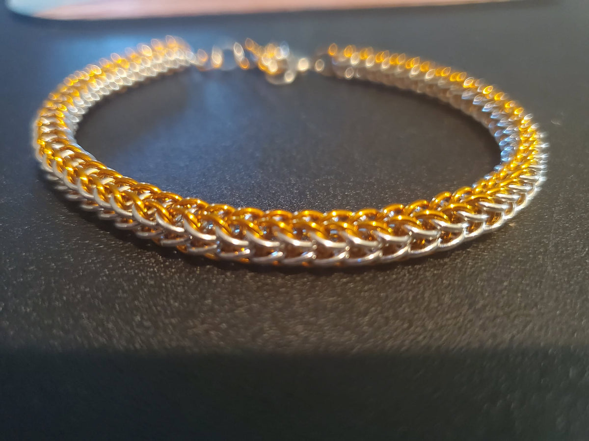 Persian Rope Chainmaille Bracelet, Chainmail Bracelet