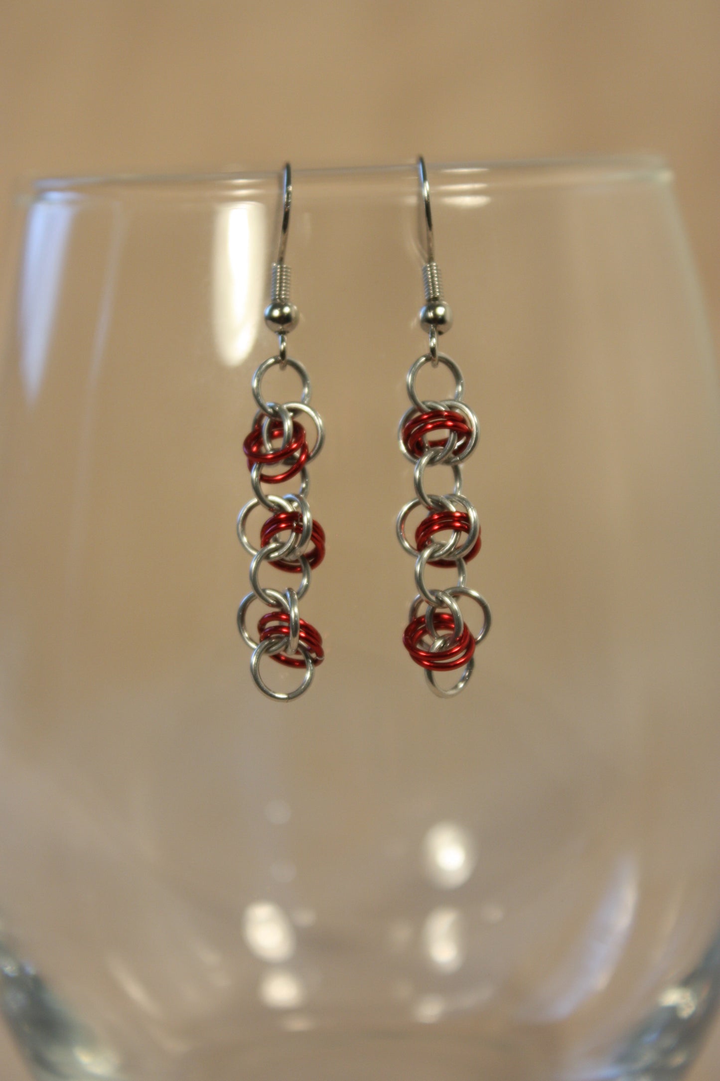 Barrel Chain Chainmaille Earrings