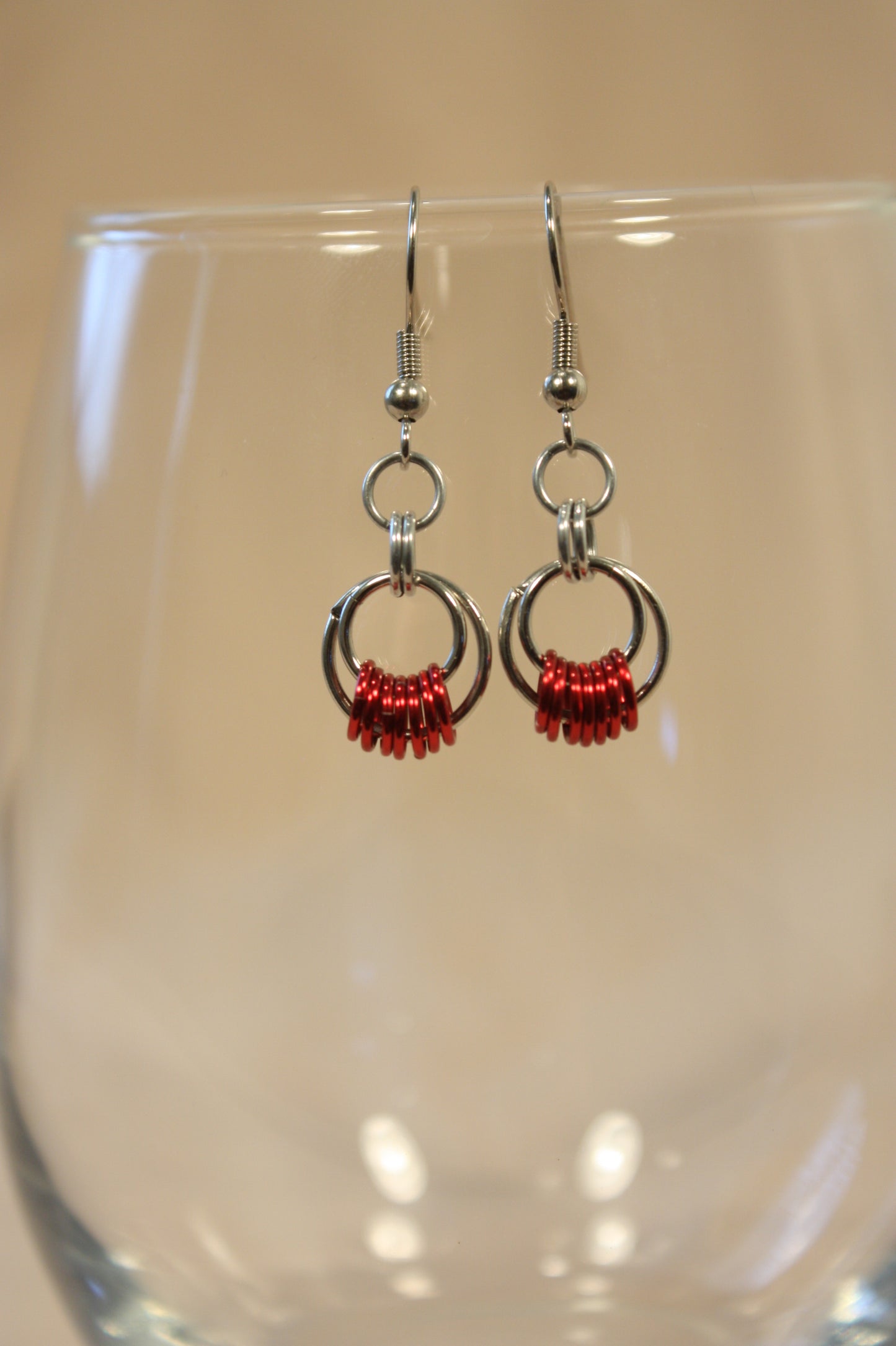 Open Circle Drop Earrings