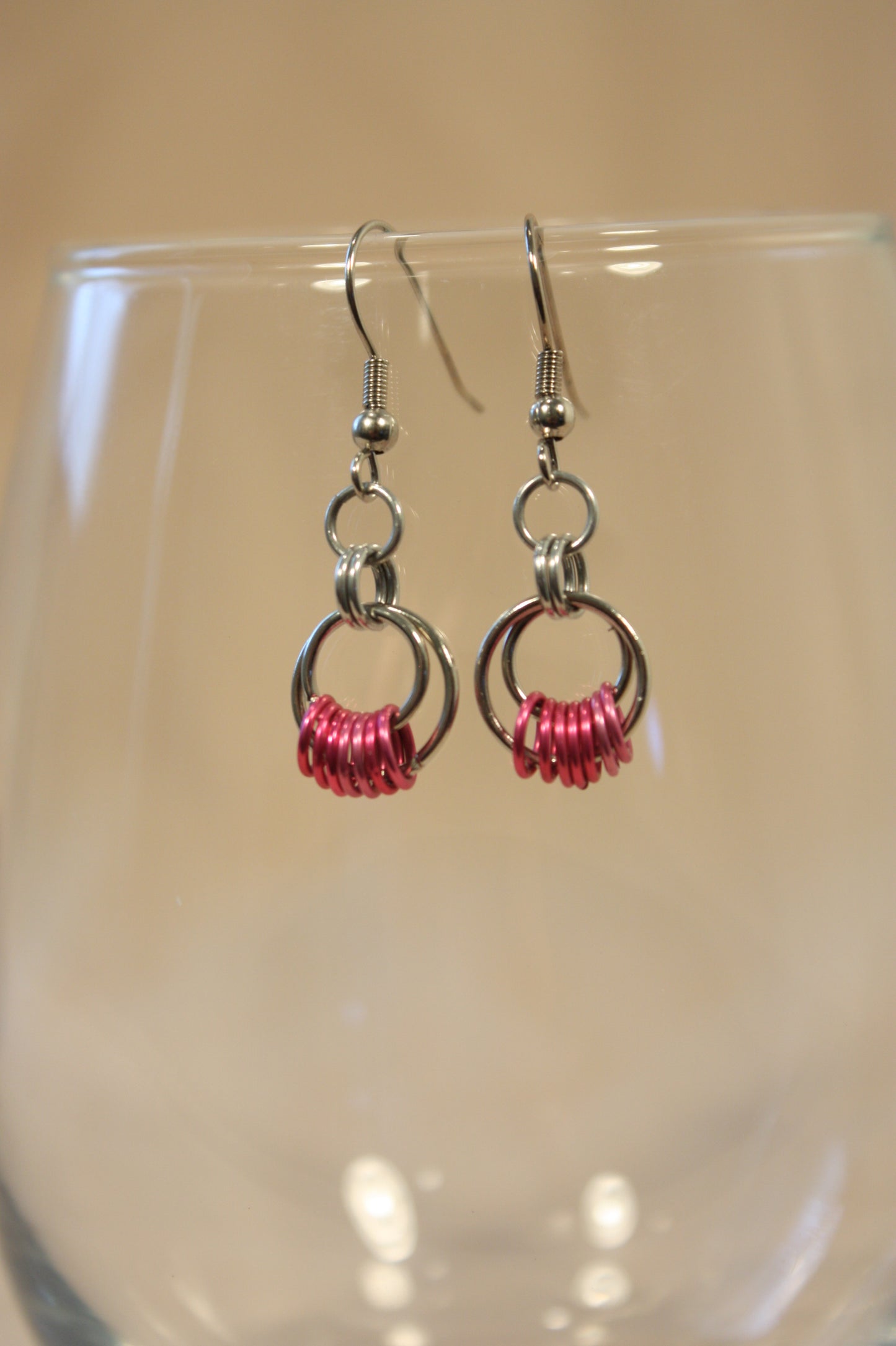Open Circle Drop Earrings