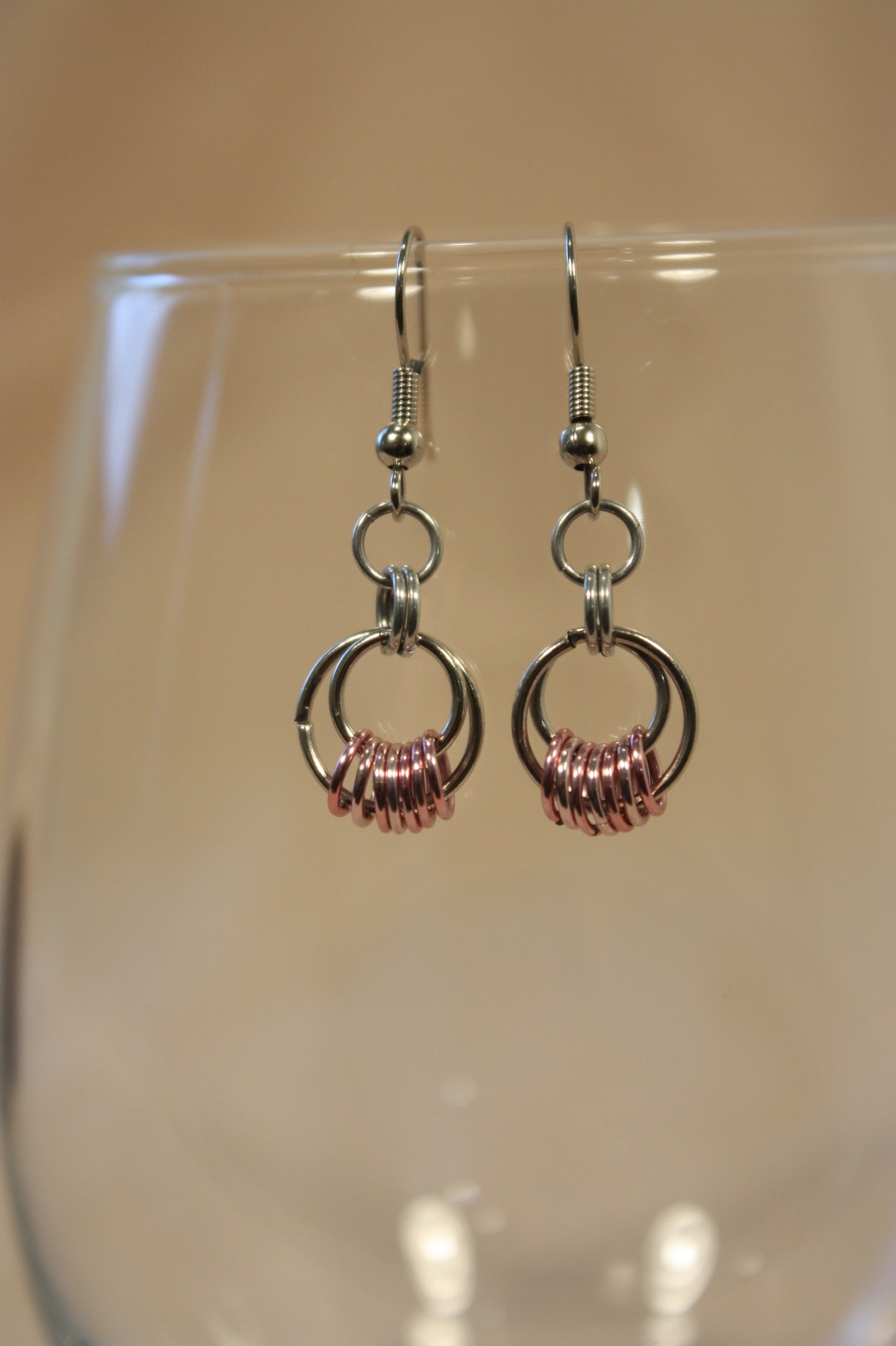Open Circle Drop Earrings