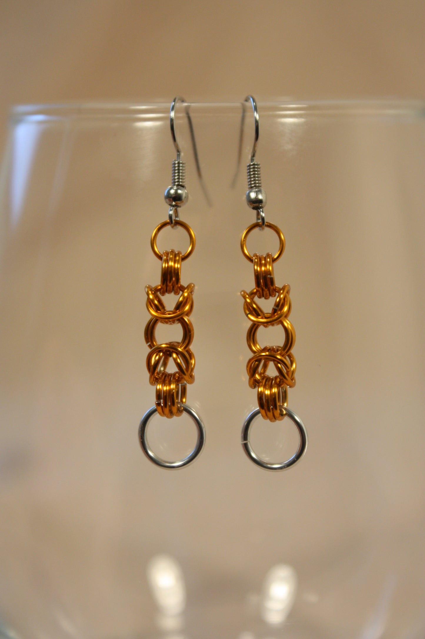 Byzantine Drops Chainmaille Earrings