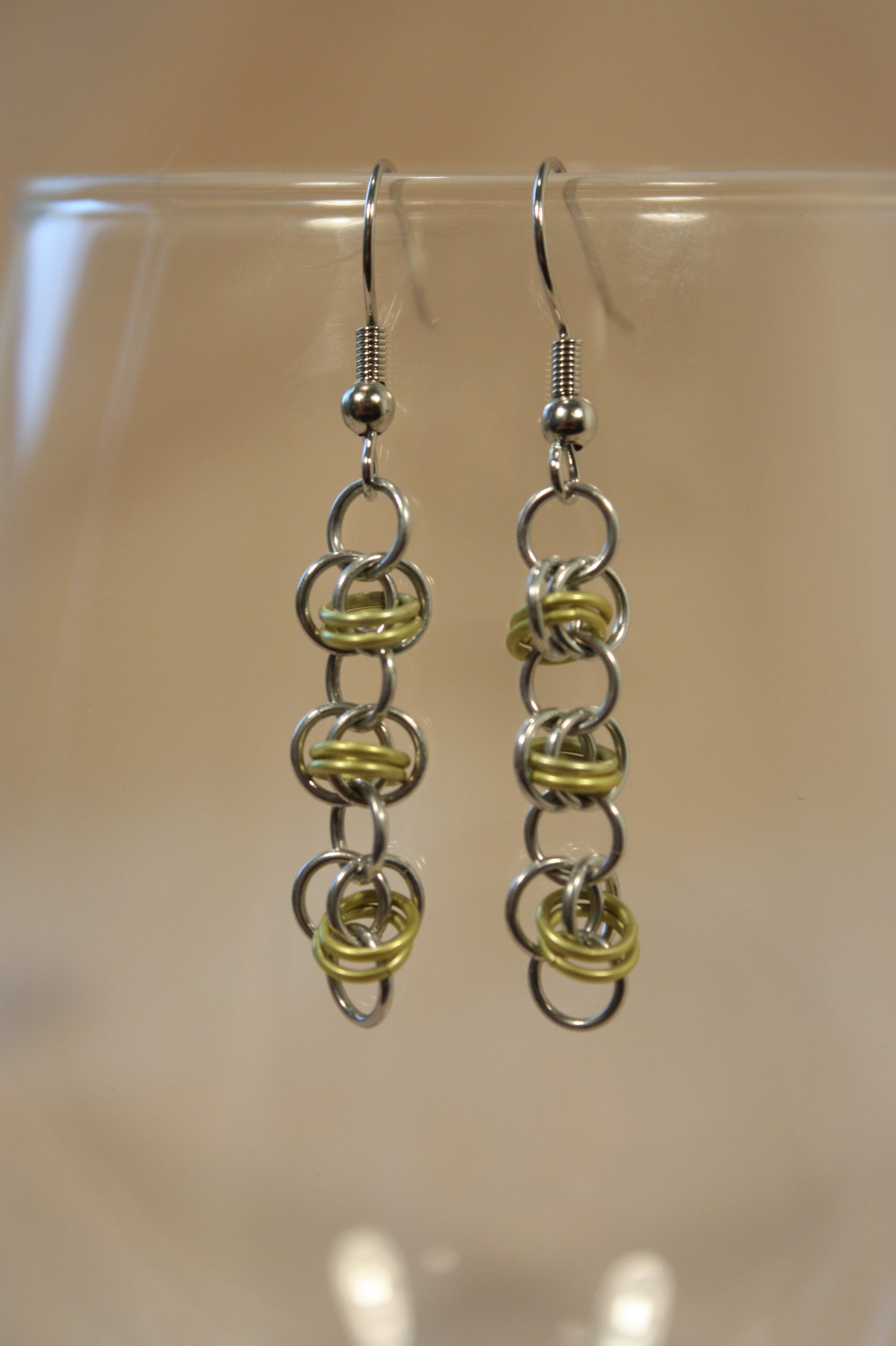 Barrel Chain Chainmaille Earrings