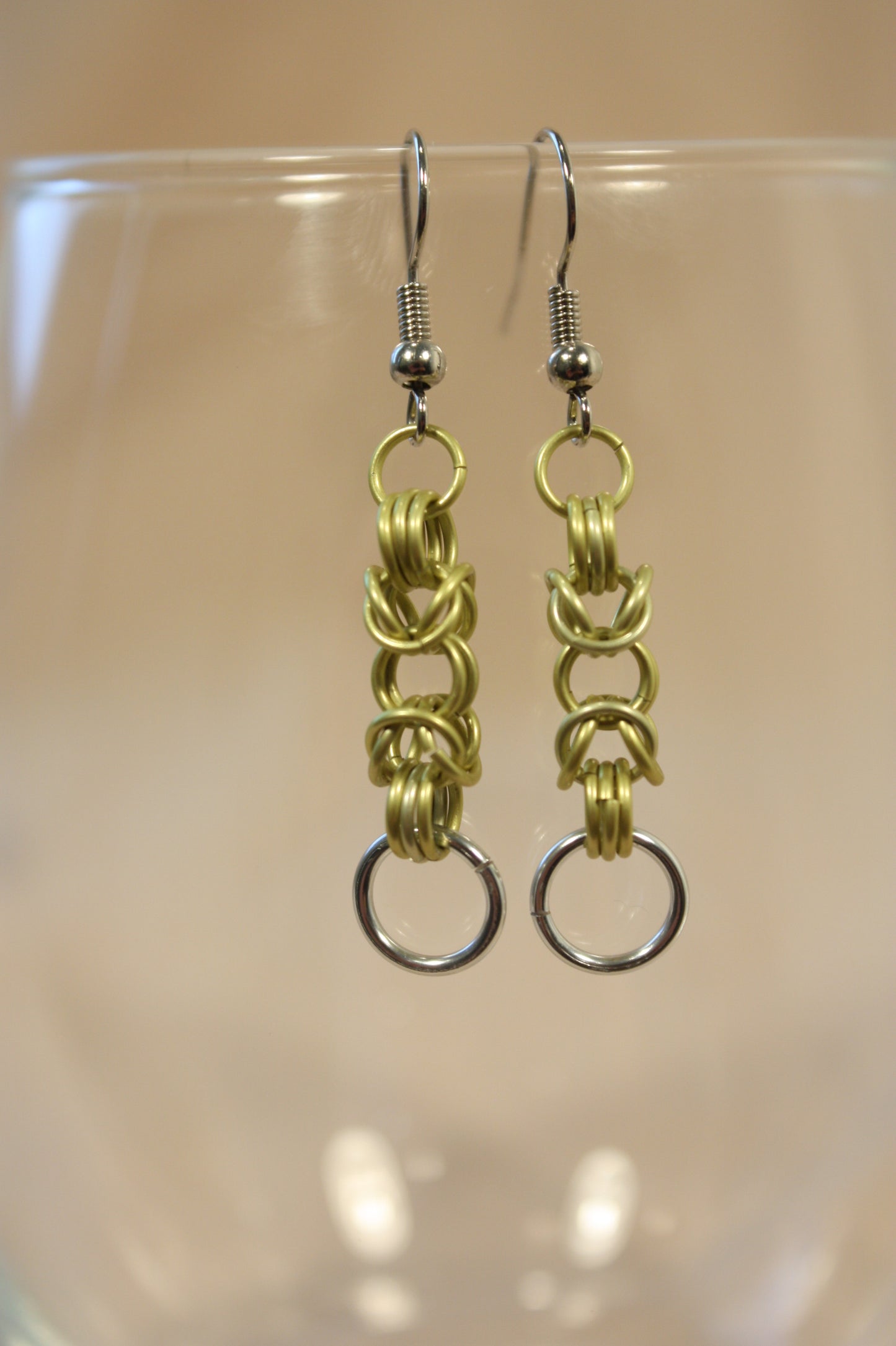 Byzantine Drops Chainmaille Earrings
