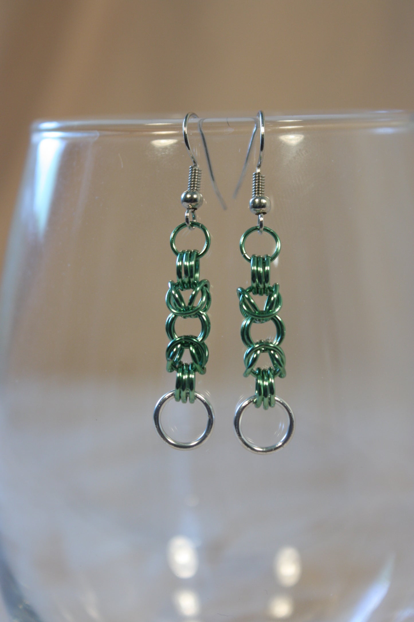Byzantine Drops Chainmaille Earrings