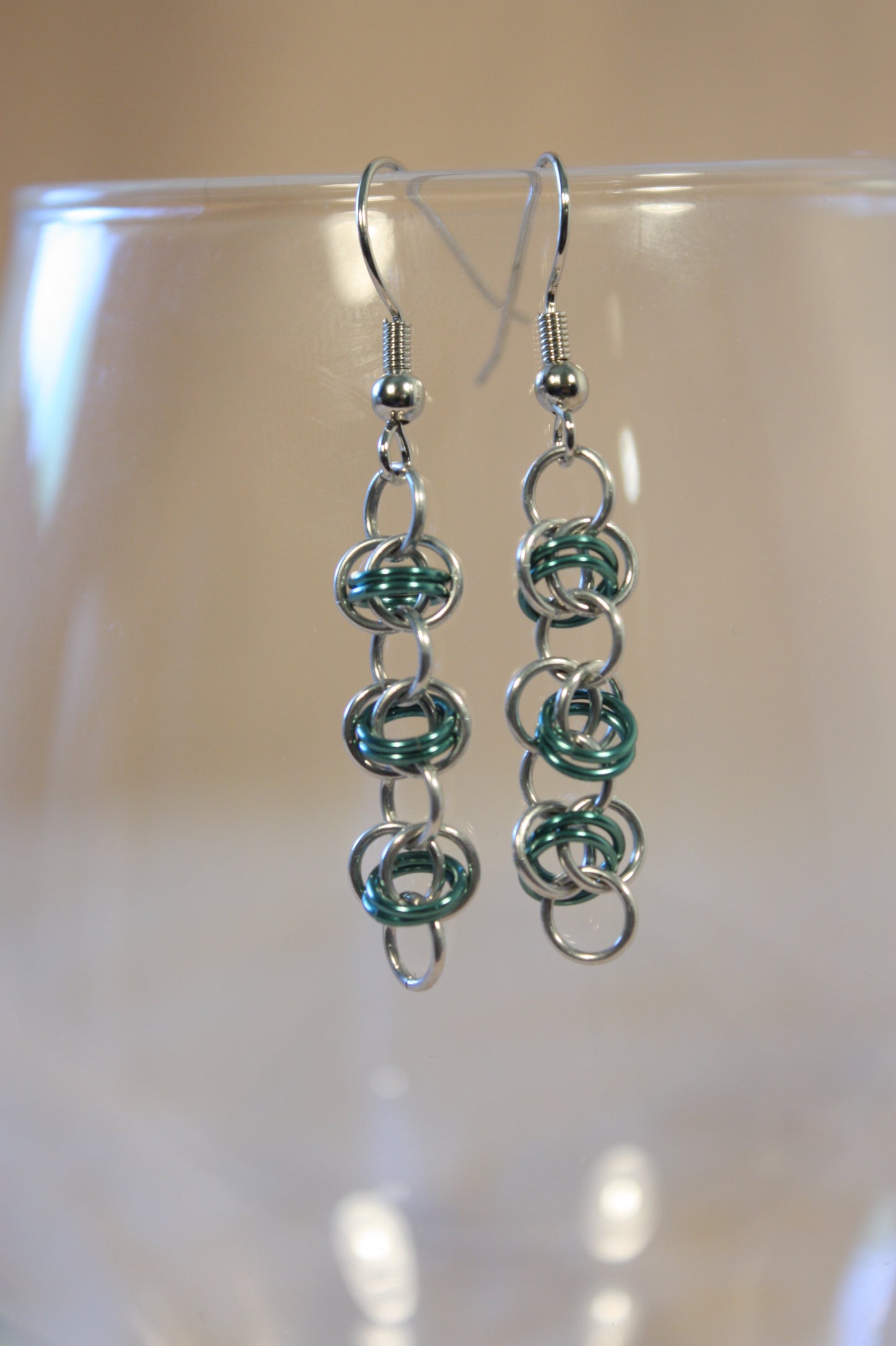 Barrel Chain Chainmaille Earrings