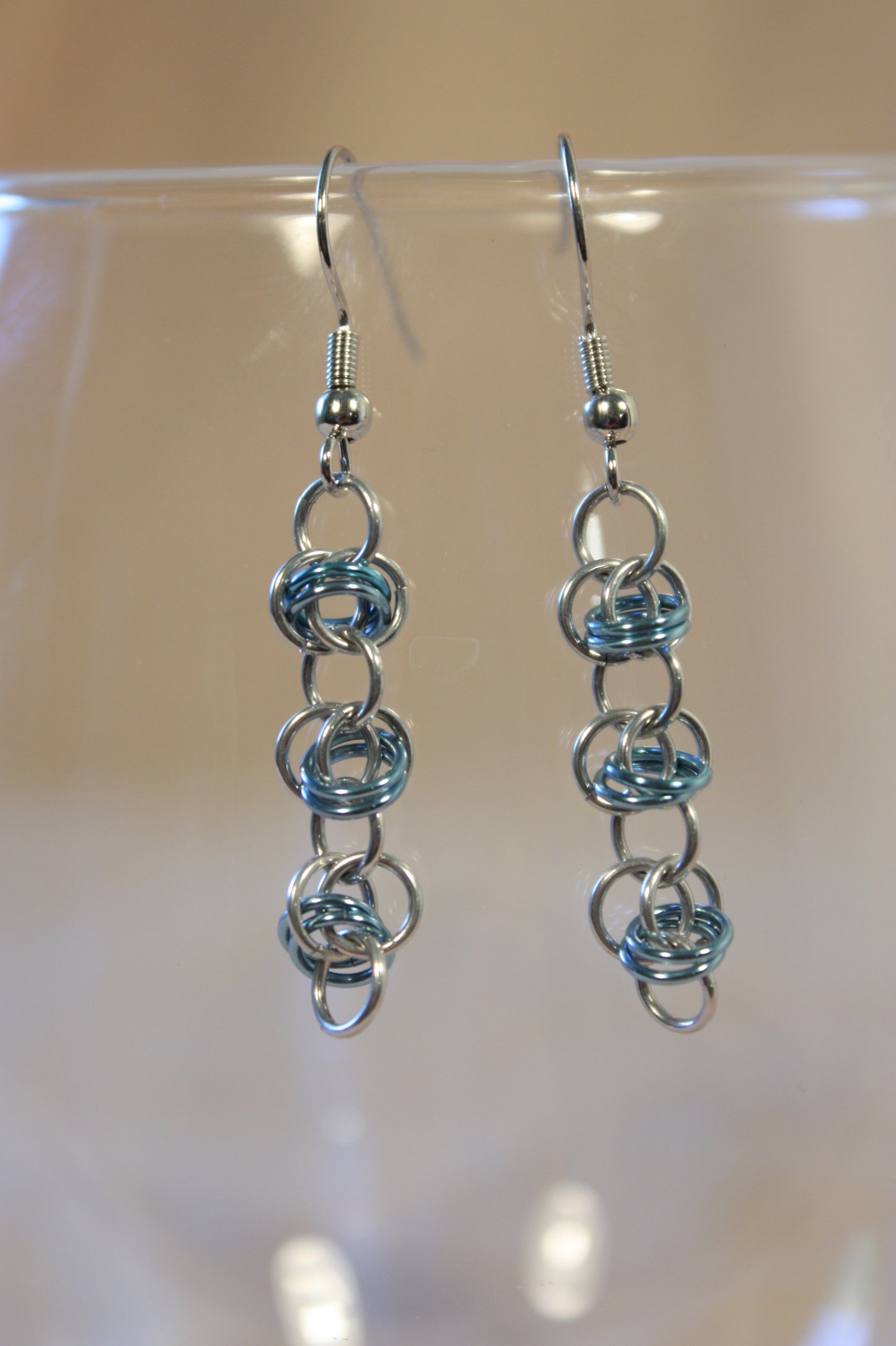 Barrel Chain Chainmaille Earrings