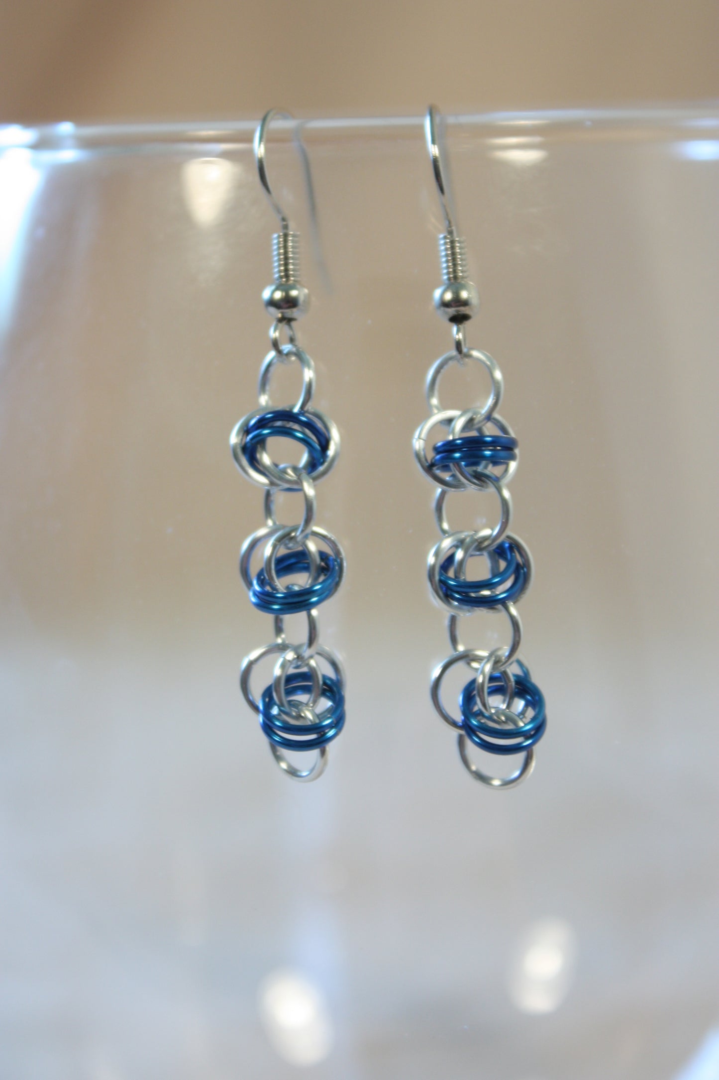 Barrel Chain Chainmaille Earrings