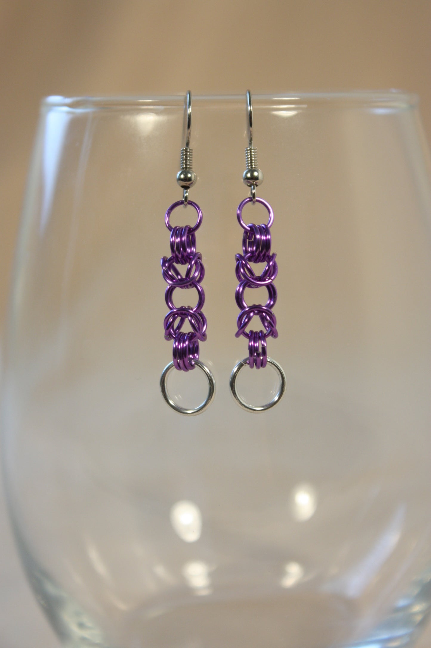 Byzantine Drops Chainmaille Earrings