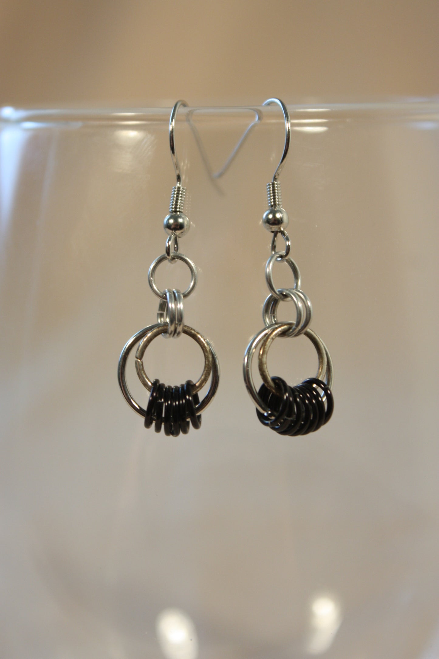 Open Circle Drop Earrings