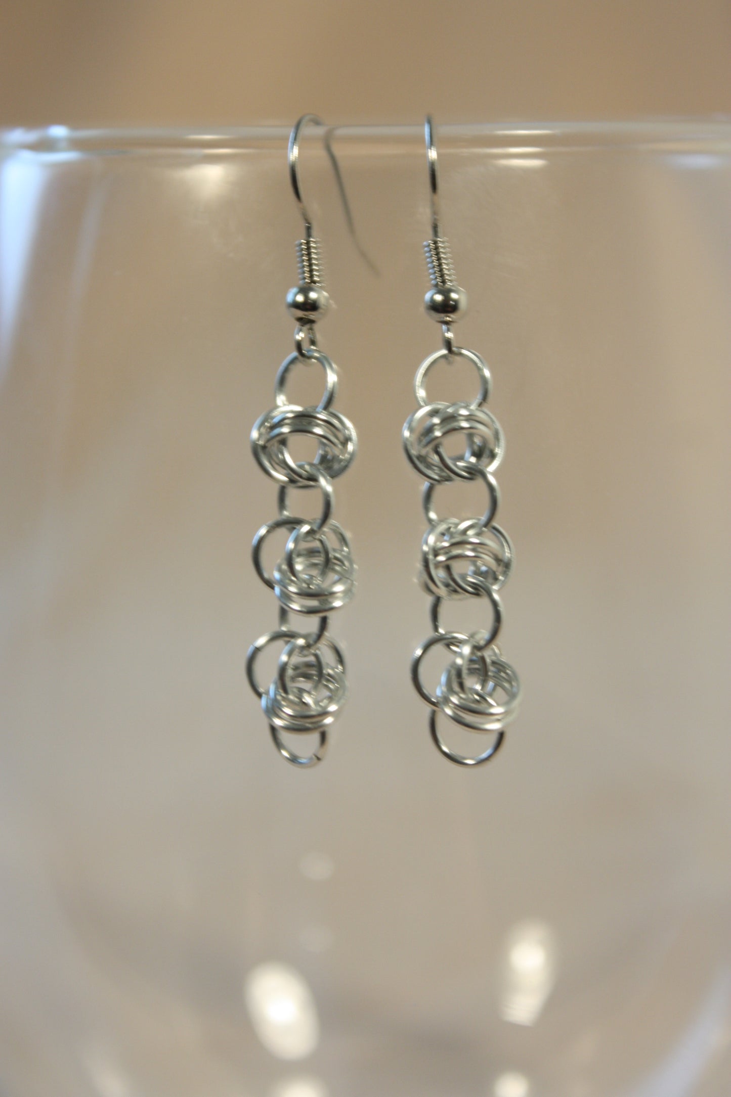 Barrel Chain Chainmaille Earrings