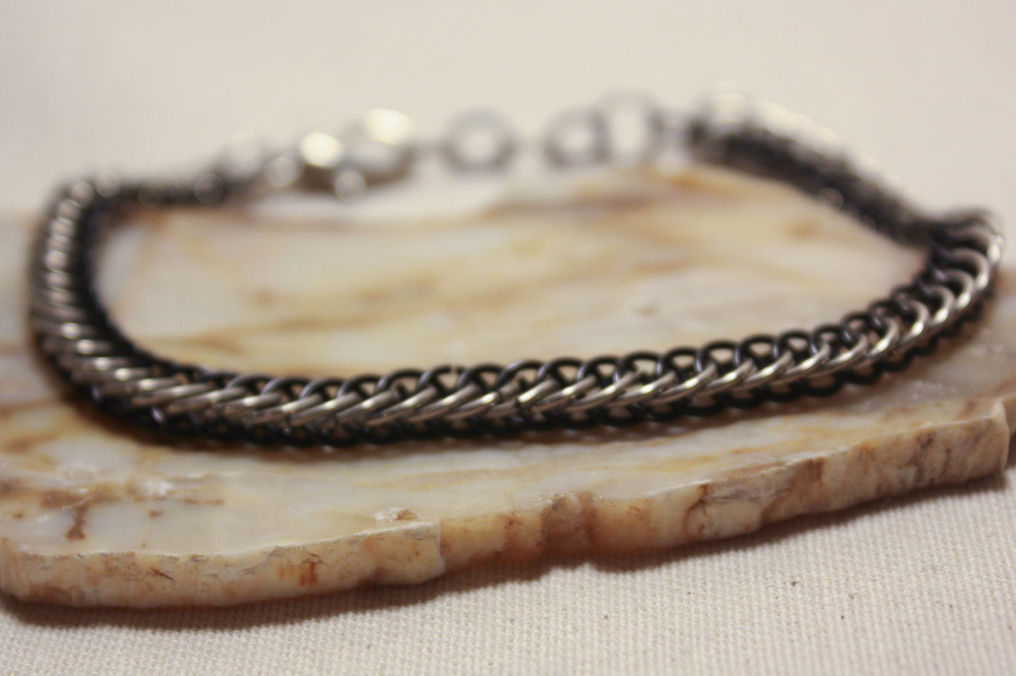 Half Persian Chainmaille Bracelet, Chainmail Bracelet